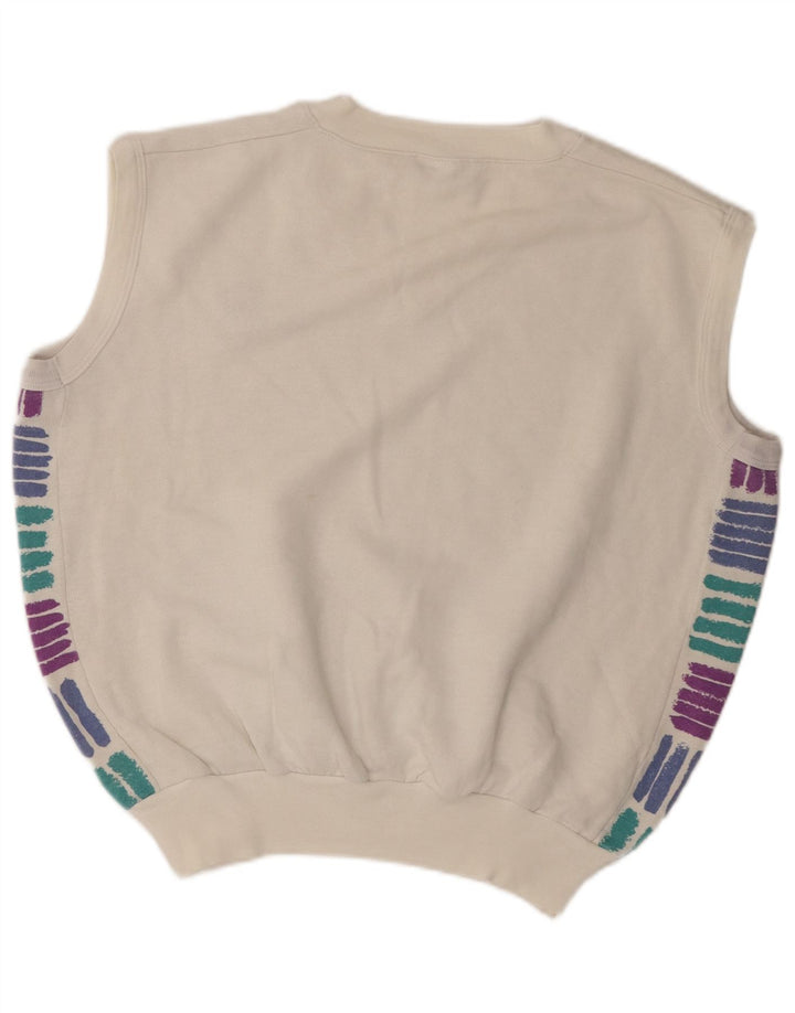 Sergio Tacchini Chaleco Hombre Tank Top XL Blanco Acrílico