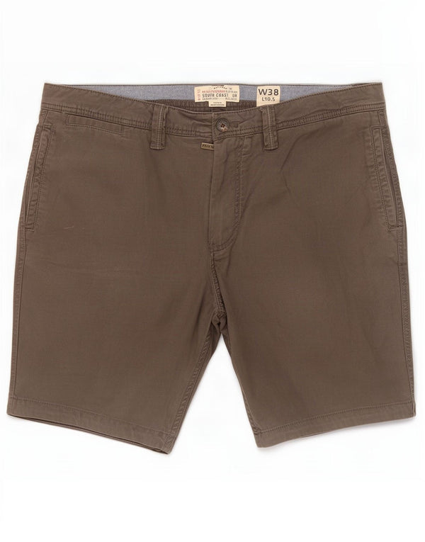 Pantalones cortos chinos para hombre Fat Face XL W38 Gris Algodón