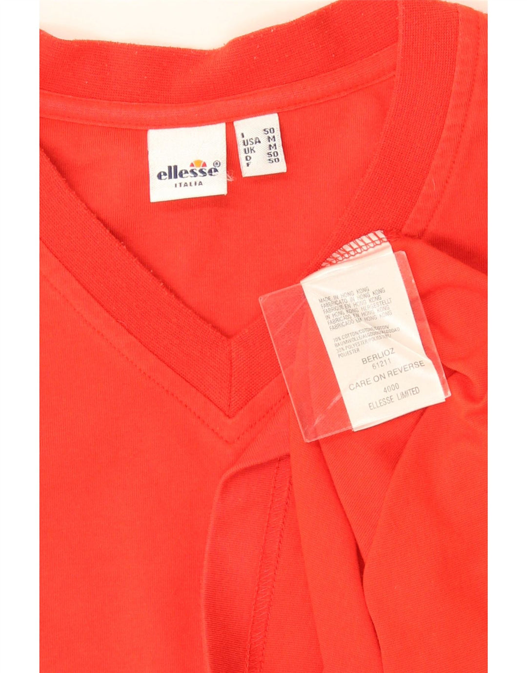 Camiseta Ellesse Hombre Top Medium Rojo Algodón