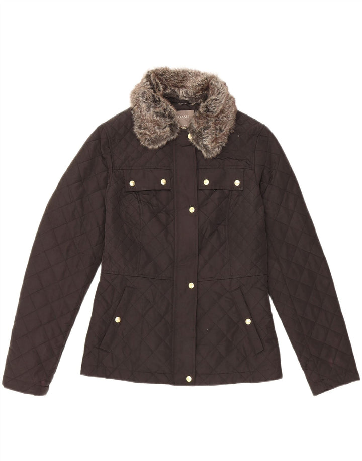 OASIS Chaqueta acolchada para mujer UK 6 XS Poliéster negro