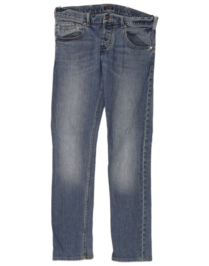 ARMANI Vaqueros Slim Hombre W31 L33 Algodón Azul