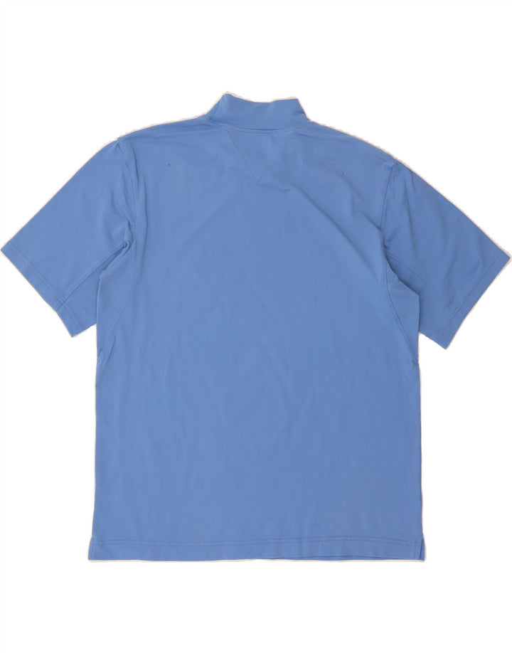 TOMMY HILFIGER Mens T-Shirt Top XL Blue Polyester Vintage Tommy Hilfiger and Second-Hand Tommy Hilfiger from Messina Hembry 