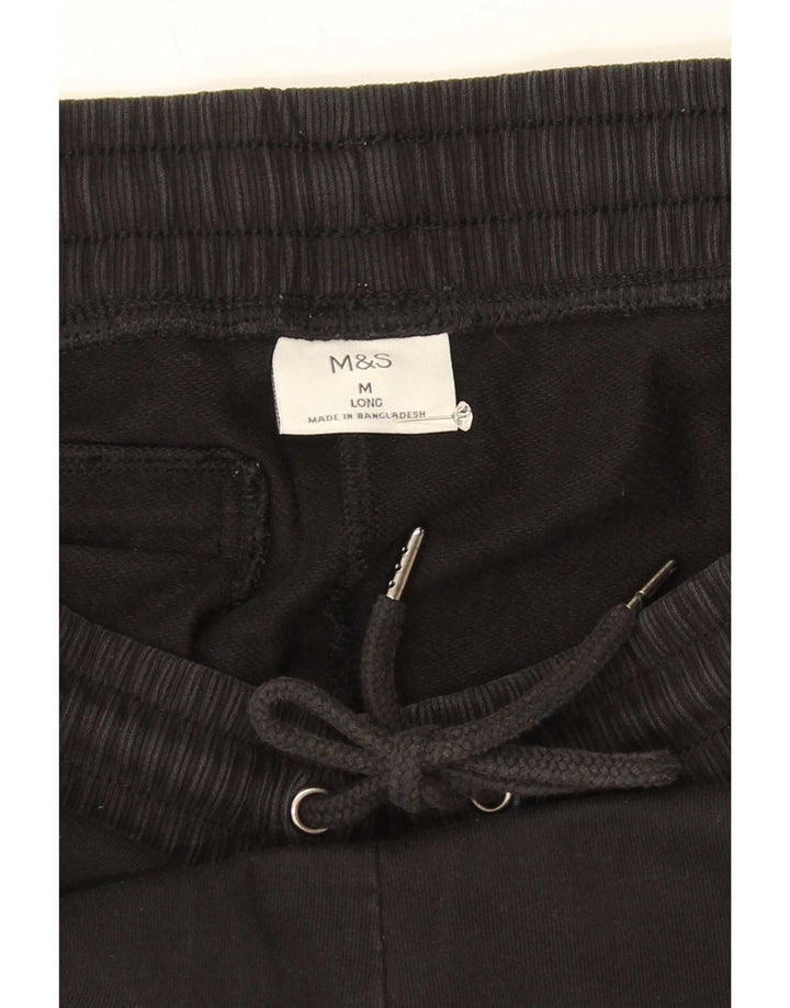 Marks & Spencer Pantalones De Chándal Para Hombre Algodón Negro Mediano