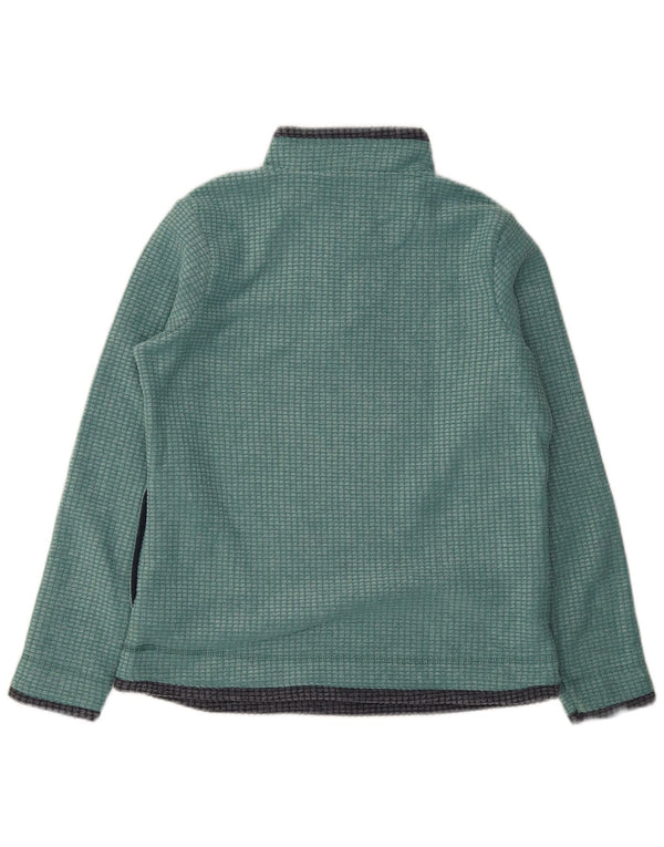 Weird Fish Jersey de forro polar con cuello y cremallera para mujer UK 40 Poliéster verde medio