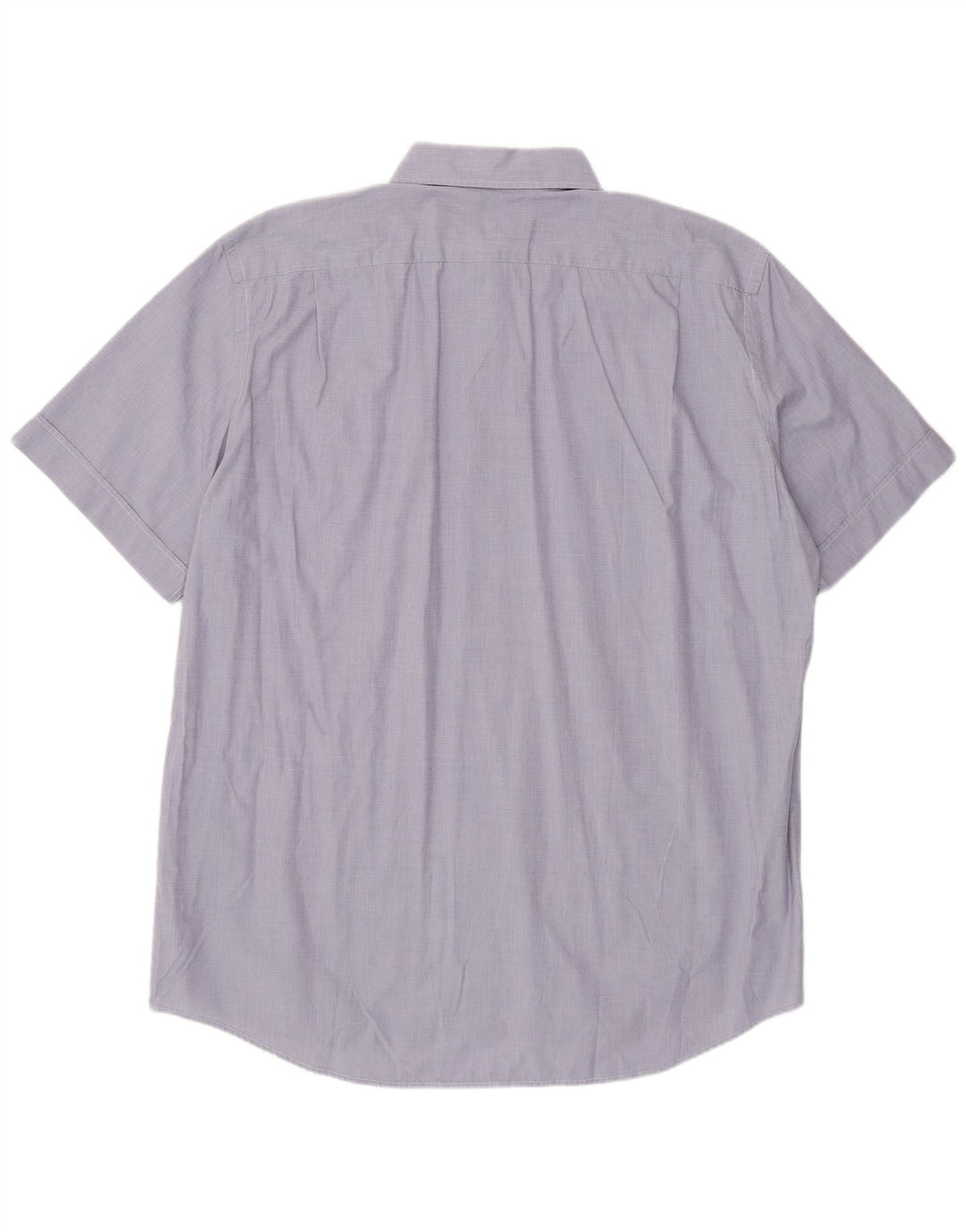 Camisa Lacoste Hombre Manga Corta Talla 43 Grande Algodón Azul