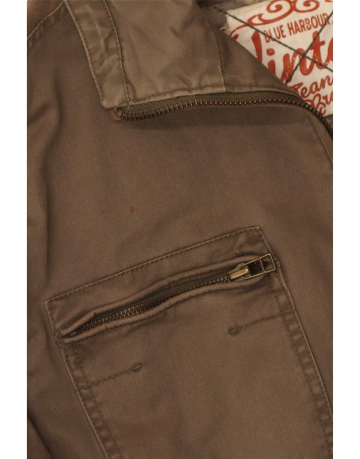 Marks & Spencer Chaqueta utilitaria Blue Harbor para hombre, talla 40, color caqui