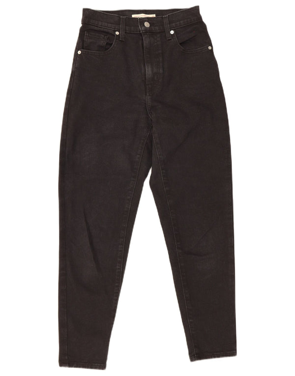 Vaqueros Levi's Mom De Cintura Alta Para Mujer W25 L27 Algodón Negro
