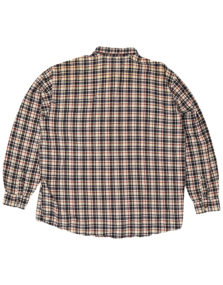 European Project Camisa de franela para hombre 2XL Algodón a cuadros multicolor