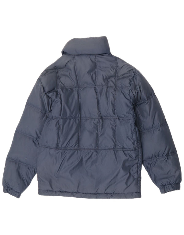 Fila Chaqueta acolchada con capucha para hombre IT 44 XS Nylon azul marino