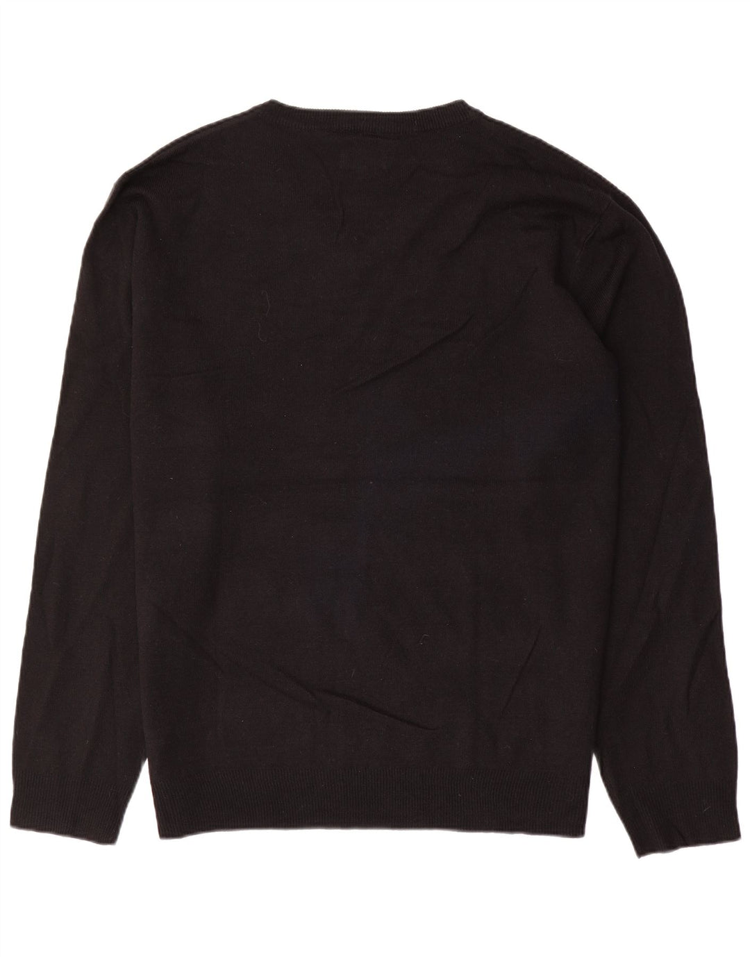 PIERRE CARDIN Jersey con cuello en V para hombre 3XL Acrílico negro