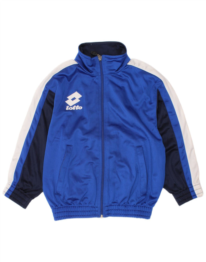 Lotto Chaqueta de chándal para niños 5-6 años Small Azul Colorblock