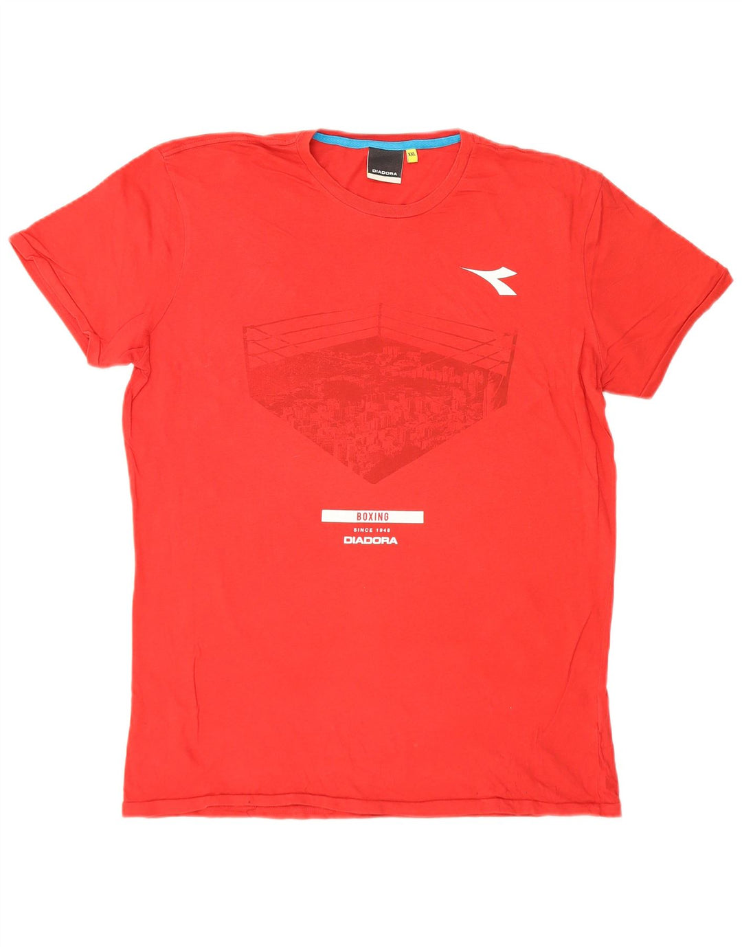 Diadora Camiseta gráfica para hombre Top 2XL Rojo