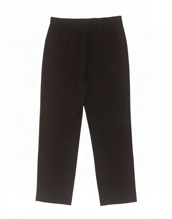 Marks & Spencer Pantalones Casuales Rectos para Mujer UK 14 Medium W30 L28 Negro