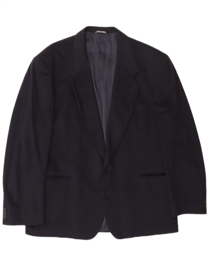 Ferre Chaqueta tipo blazer de 2 botones para hombre UK 40 Large Lana azul marino