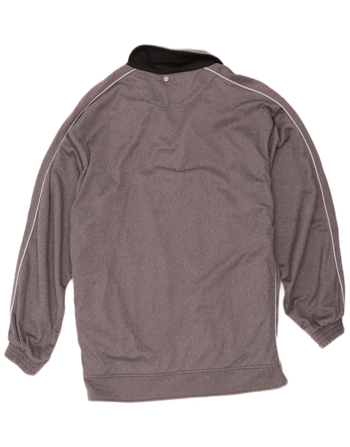 Lotto Hombre Chaqueta De Chándal Con Estampado Gráfico Poliéster Color Block Gris Medio