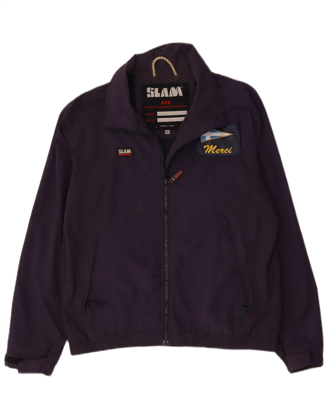 Slam Chaqueta Bomber para Hombre UK 38 Medium Púrpura Nylon