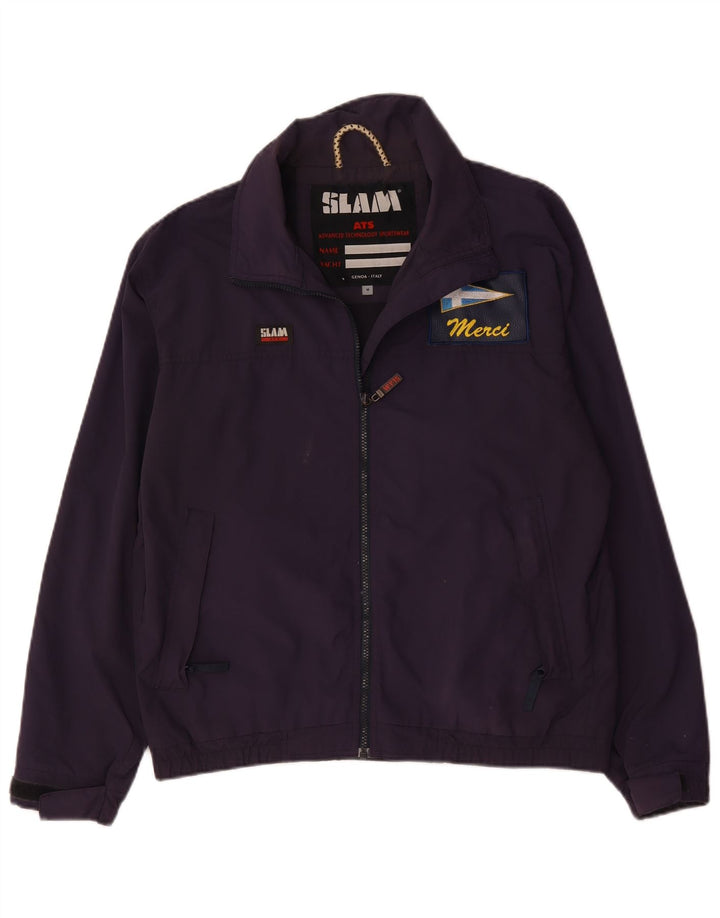 Slam Chaqueta Bomber para Hombre UK 38 Medium Púrpura Nylon