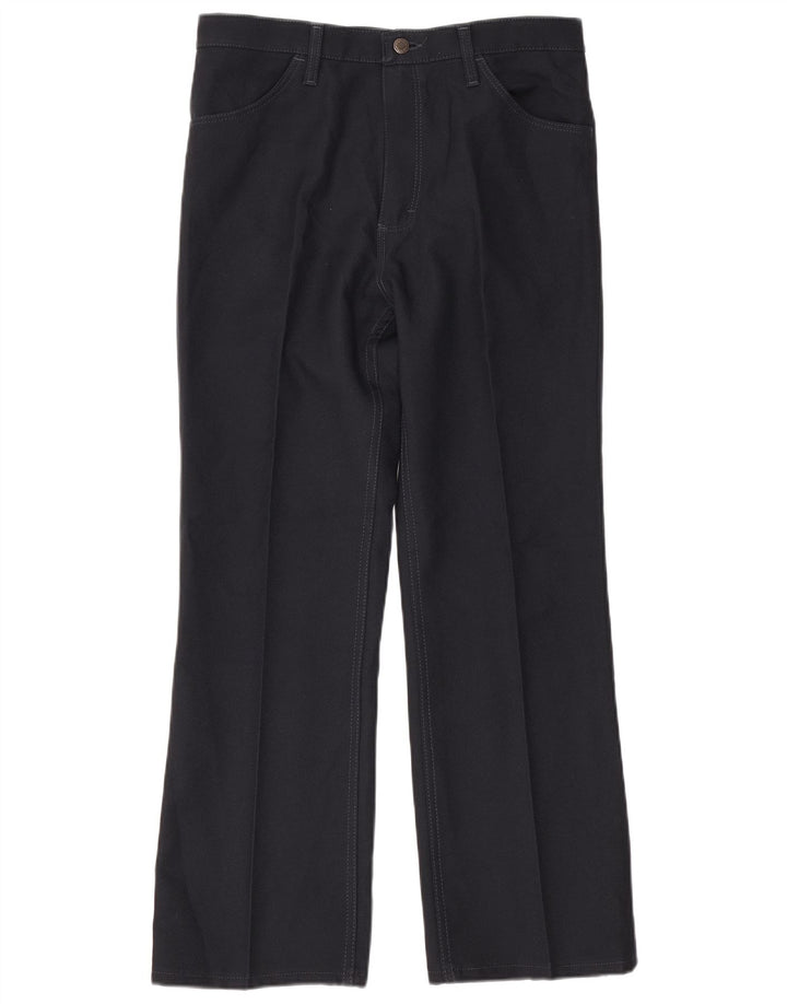 Wrangler Pantalones casuales con corte de bota para hombre W36 L30 Poliéster azul marino