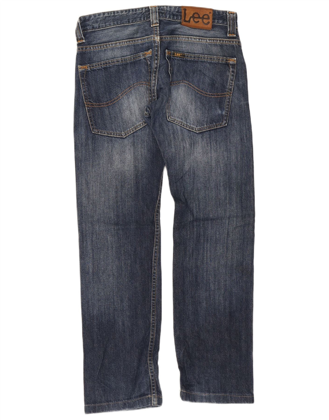 Vaqueros Lee Powell Rectos Mujer W30 L28 Algodón Azul Marino
