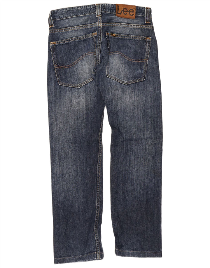Vaqueros Lee Powell Rectos Mujer W30 L28 Algodón Azul Marino