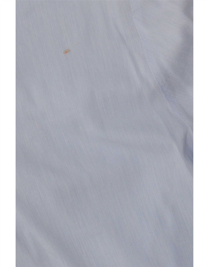 Marella Mujer Camisa De Esmoquin De Manga Corta IT 44 Azul Medio Colorblock