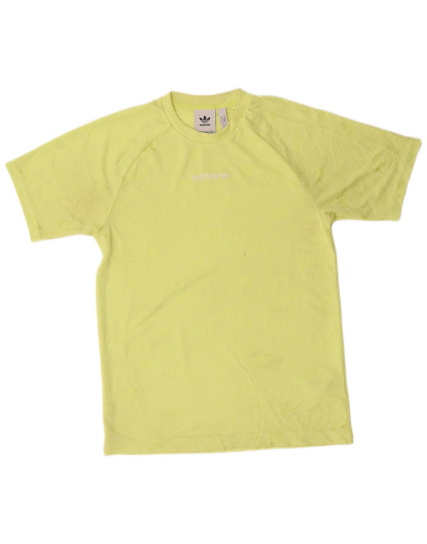 Adidas Hombre Camiseta Gráfica Top Small Verde Poliéster