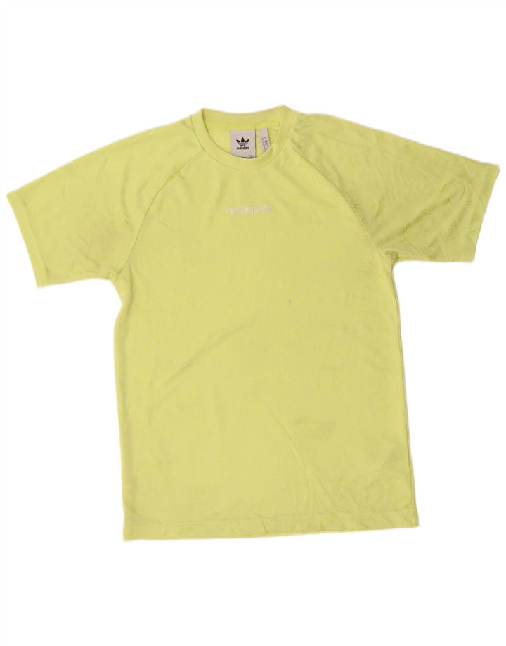 Adidas Hombre Camiseta Gráfica Top Small Verde Poliéster