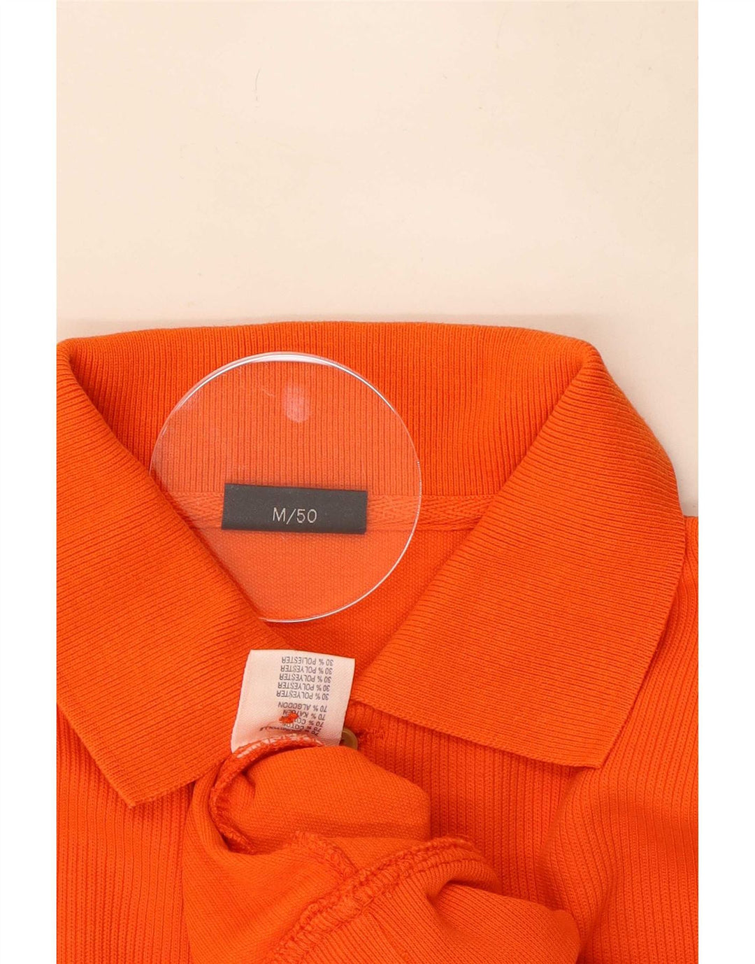 Daniel Hechter Jersey de cuello polo para hombre IT 50 Algodón naranja medio