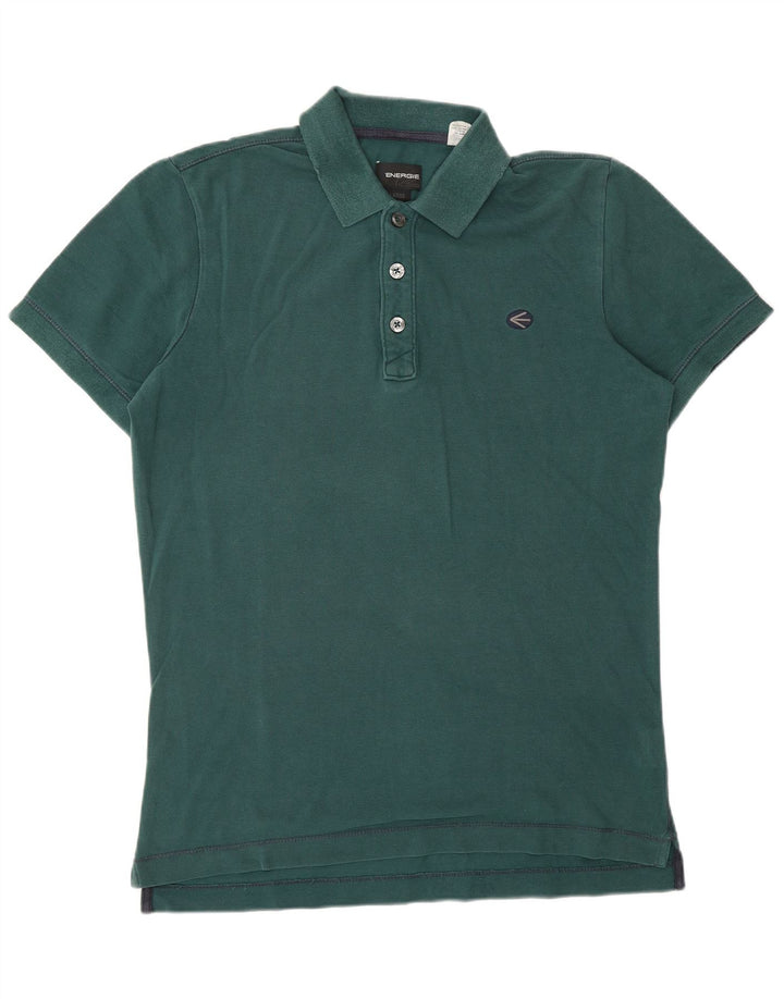 ENERGIE Polo para hombre de algodón verde grande