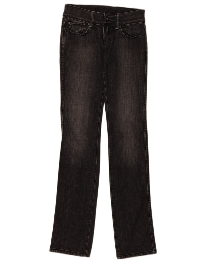 Vaqueros Rectos Lee Mujer W26 L34 Algodón Gris