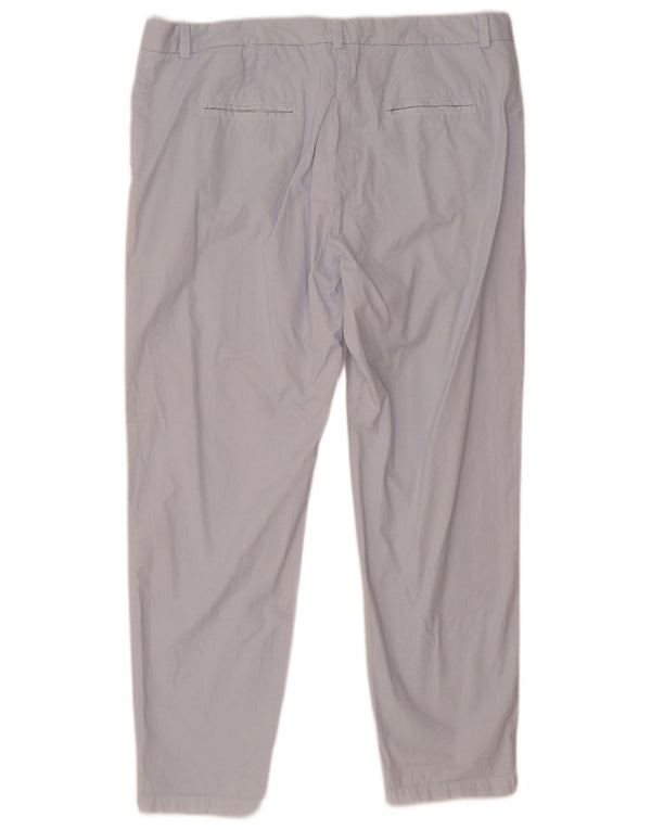 Marks & Spencer Pantalones Chinos Rectos para Mujer UK 18 XL W36 L29 Algodón Azul