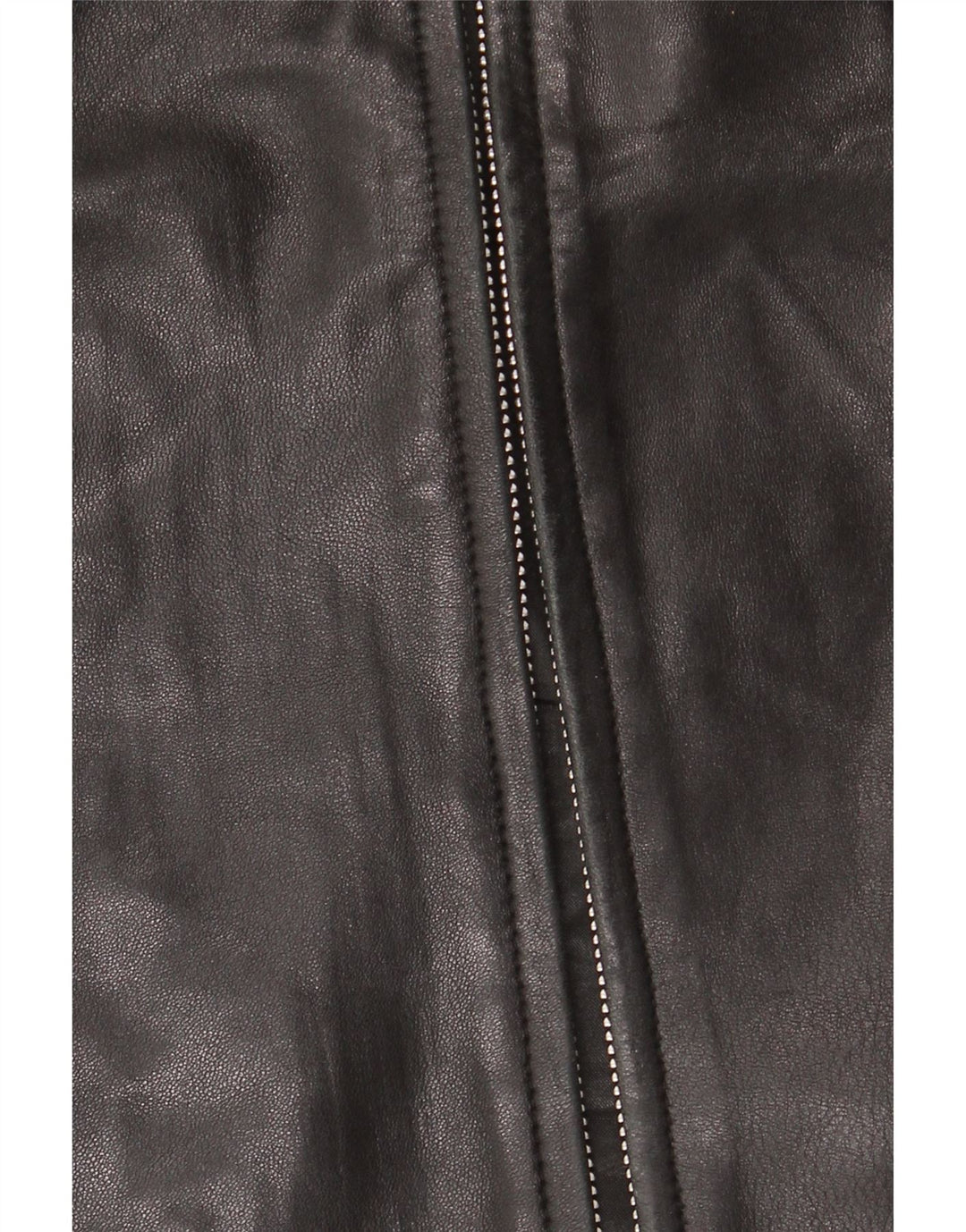 JAEGER Chaqueta de cuero para mujer UK 12 Medium Black Leather