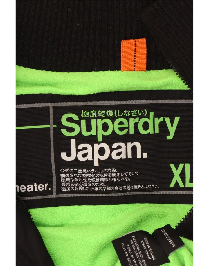Superdry Chaqueta cortavientos para hombre UK 42 XL Nylon negro