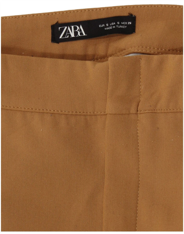Zara Mujer Minifalda Pequeña W26 Beige