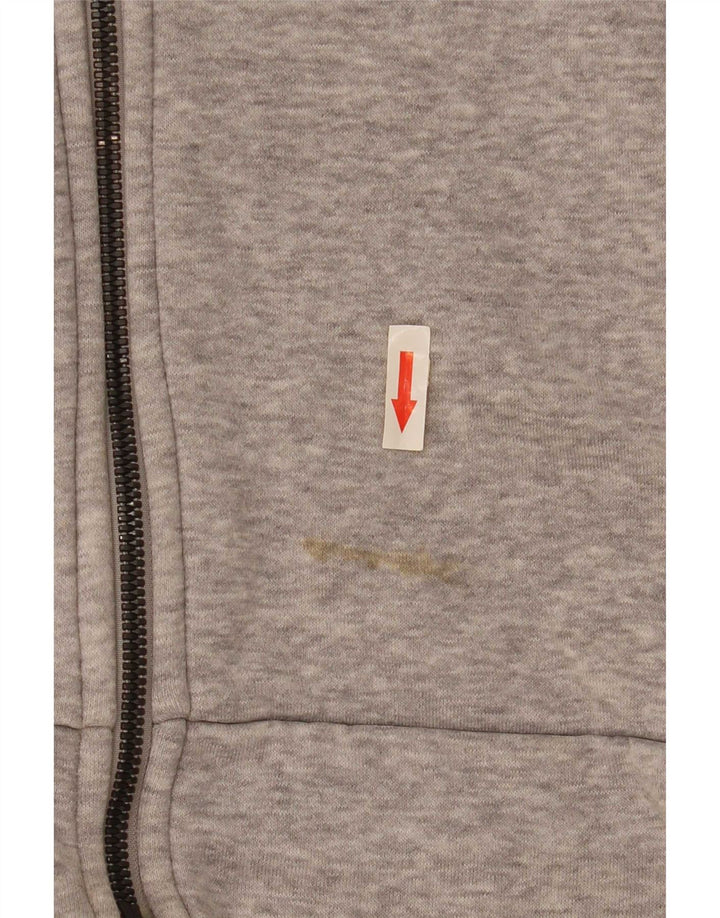 Adidas Hombre 3D Arc Zip Sudadera con capucha Suéter Gris Medio Algodón