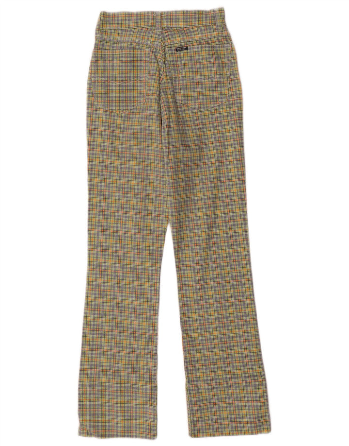 Pantalones informales con corte bota para mujer Rifle W29 L27 Algodón a cuadros multicolor