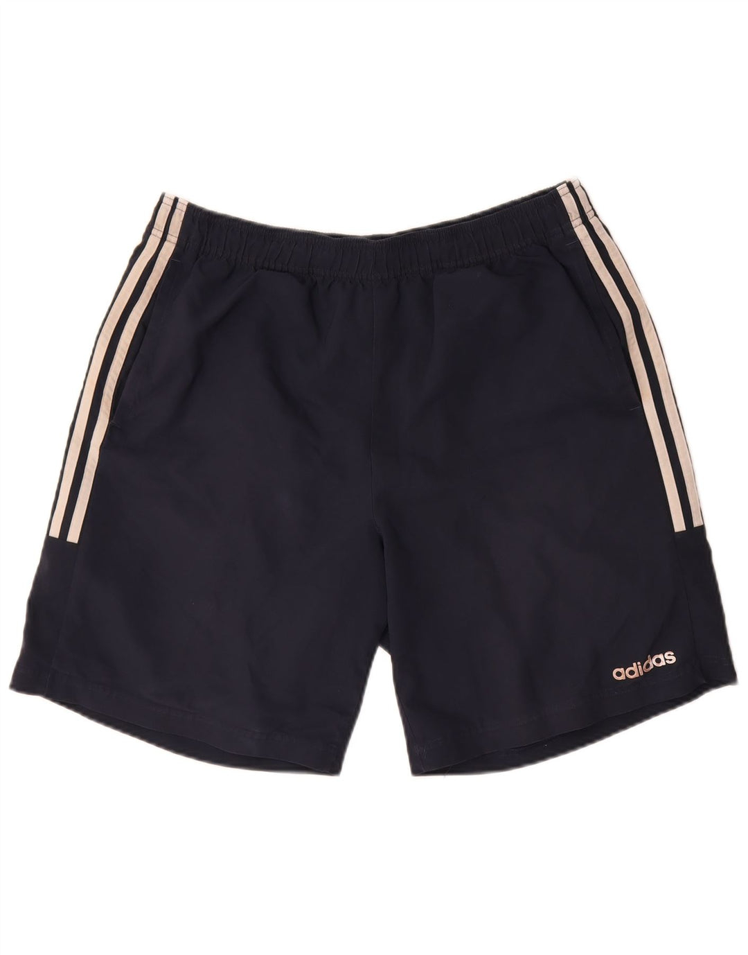 Adidas - Pantalones cortos deportivos para hombre, talla grande, poliéster, color azul marino