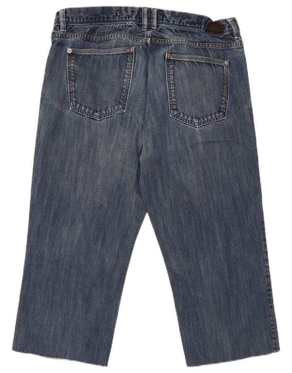 Massimo Dutti Jeans Capri Hombre EU 42 Large W32 L20 Algodón Azul