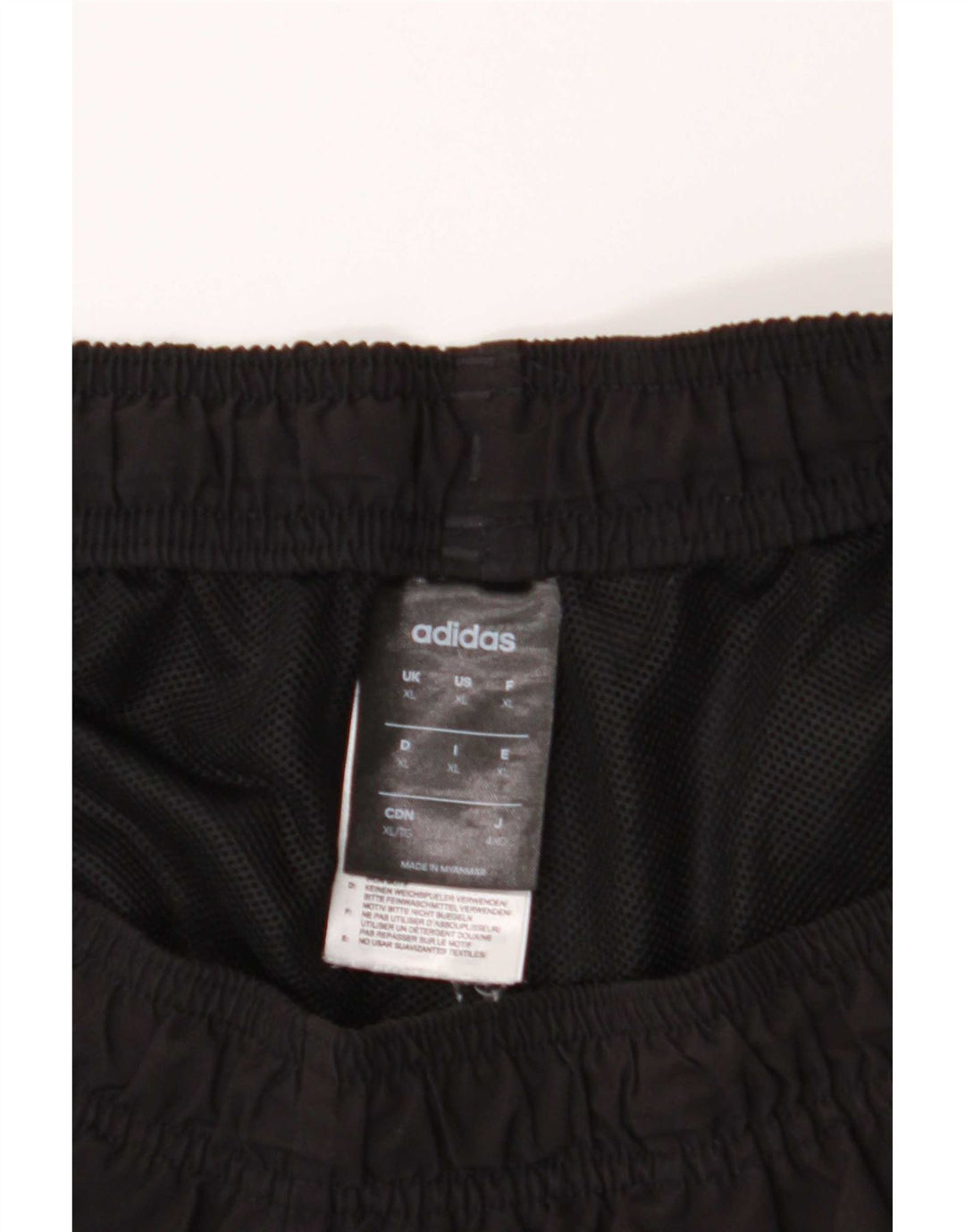 Adidas Pantalones cortos deportivos para hombre XL Negro Poliéster