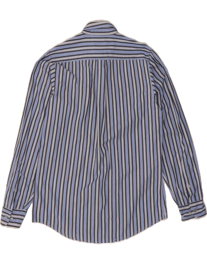 MURPHY & NYE Mens Chicago Shirt Medium Blue Striped Vintage Murphy & Nye and Second-Hand Murphy & Nye from Messina Hembry 