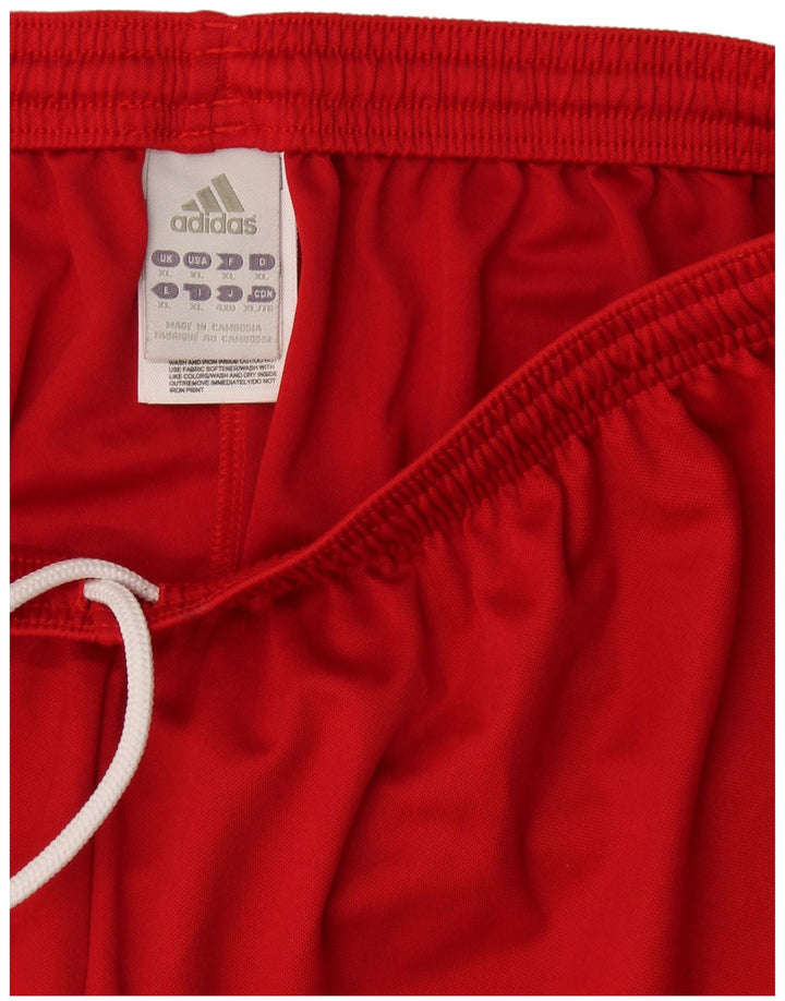 Adidas Pantalones cortos deportivos para hombre XL Rojo Poliéster