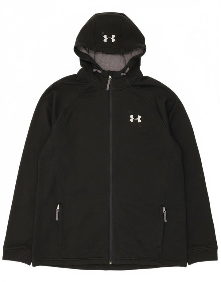 Under Armour Sudadera con capucha y cremallera para hombre XL Poliéster negro