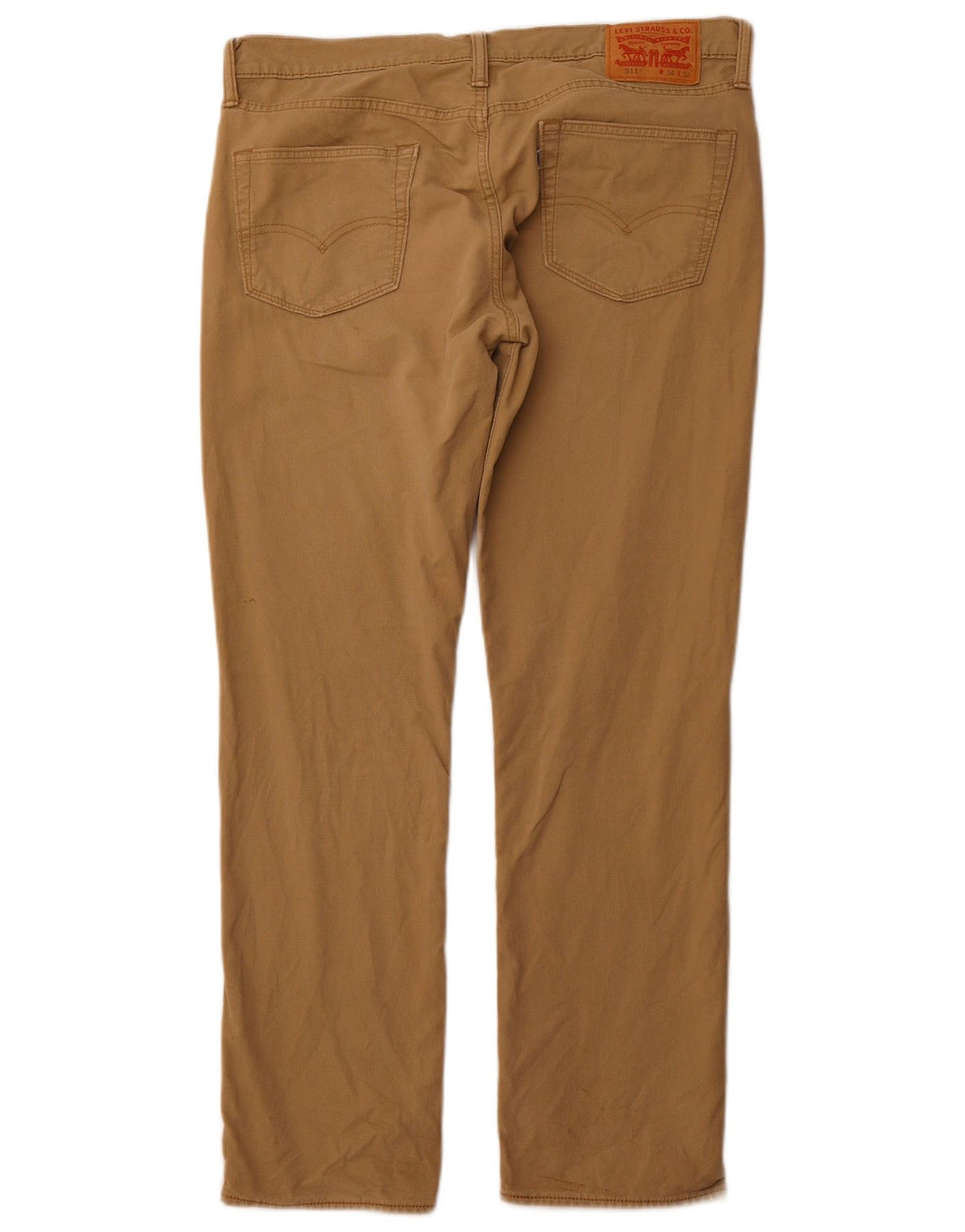 LEVI'S Mens 511 Slim Casual Pantalones W34 L32 Algodón Beige