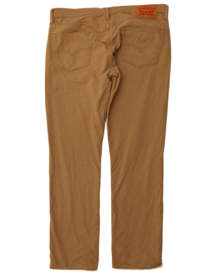 LEVI'S Mens 511 Slim Casual Pantalones W34 L32 Algodón Beige