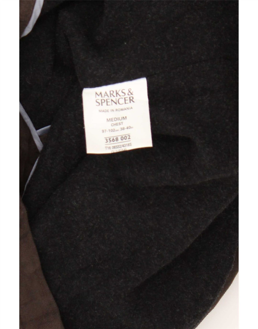 Marks & Spencer Chaqueta utilitaria para hombre UK 38 Algodón marrón medio