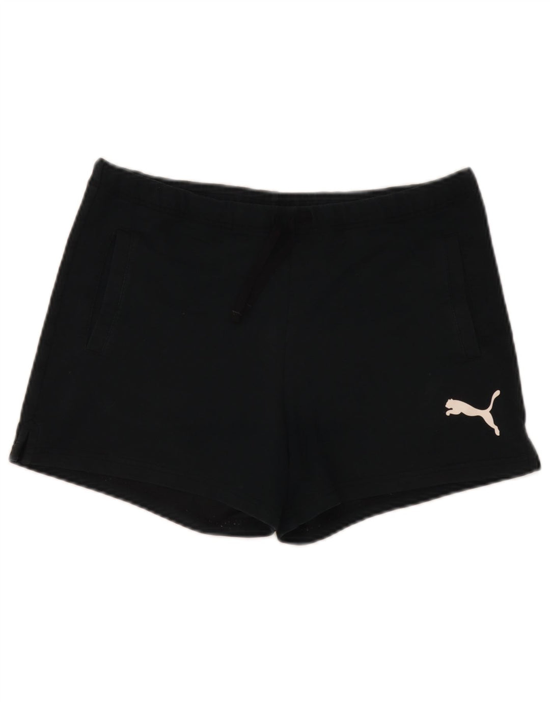 Puma Pantalones cortos deportivos gráficos para mujer UK 8 Small Black