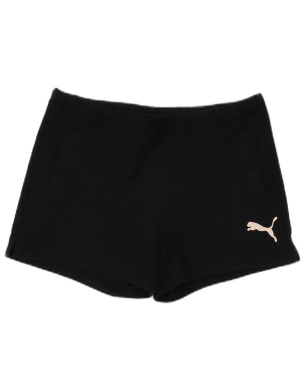 Puma Pantalones cortos deportivos gráficos para mujer UK 8 Small Black