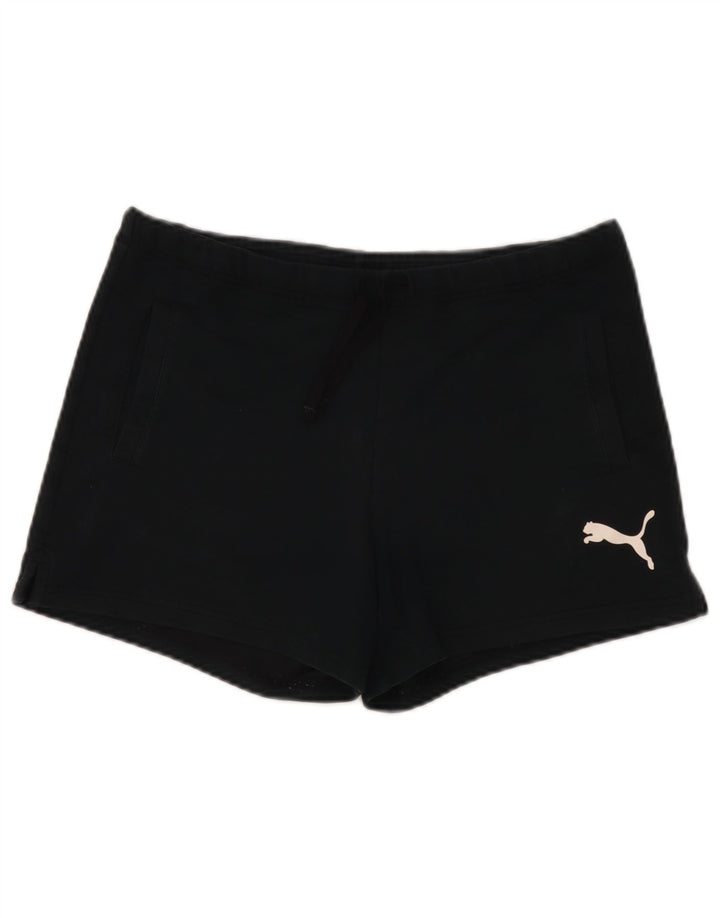 Puma Pantalones cortos deportivos gráficos para mujer UK 8 Small Black