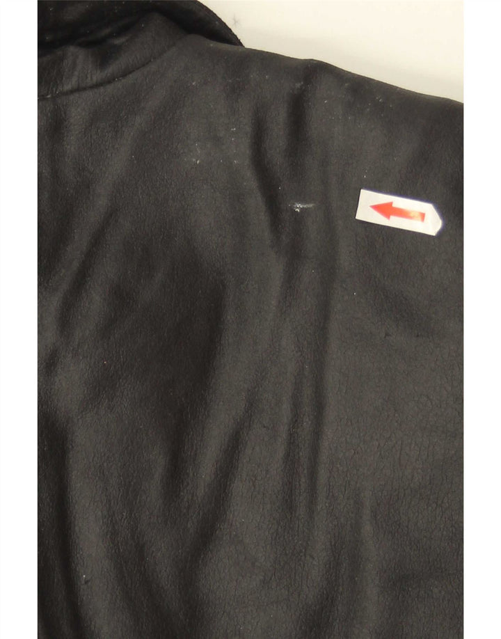 Giorgio Valenti Chaqueta de cuero para hombre Reino Unido 40 Grande Cuero negro