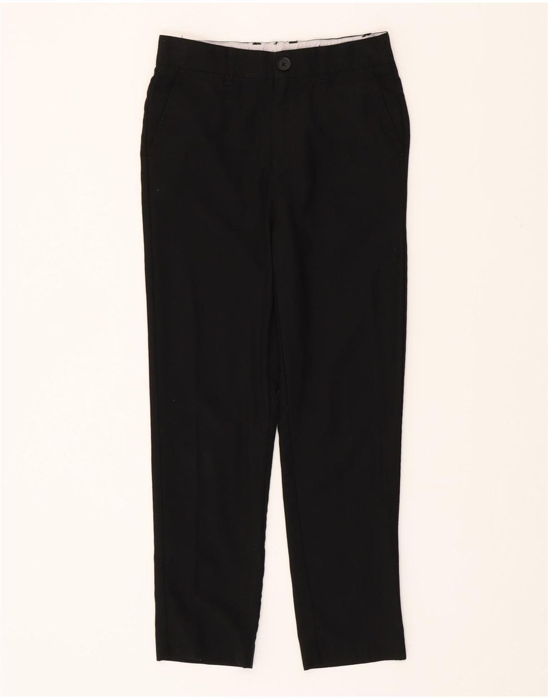 Monsoon Pantalón chino recto para niño 8-9 años W23 L22 Poliéster negro